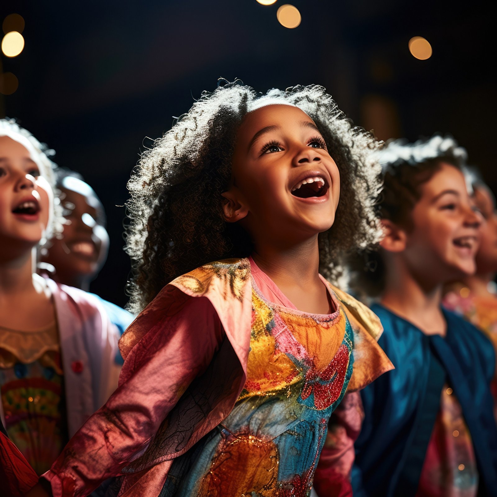 Niños aprendiendo sobre Jesús